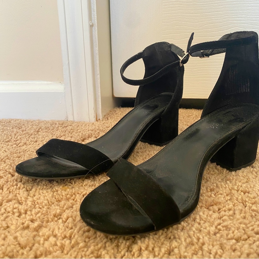 Black Suede Heels